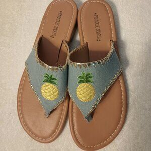Paradise Shoes pineapple sandals, SZ 8M
